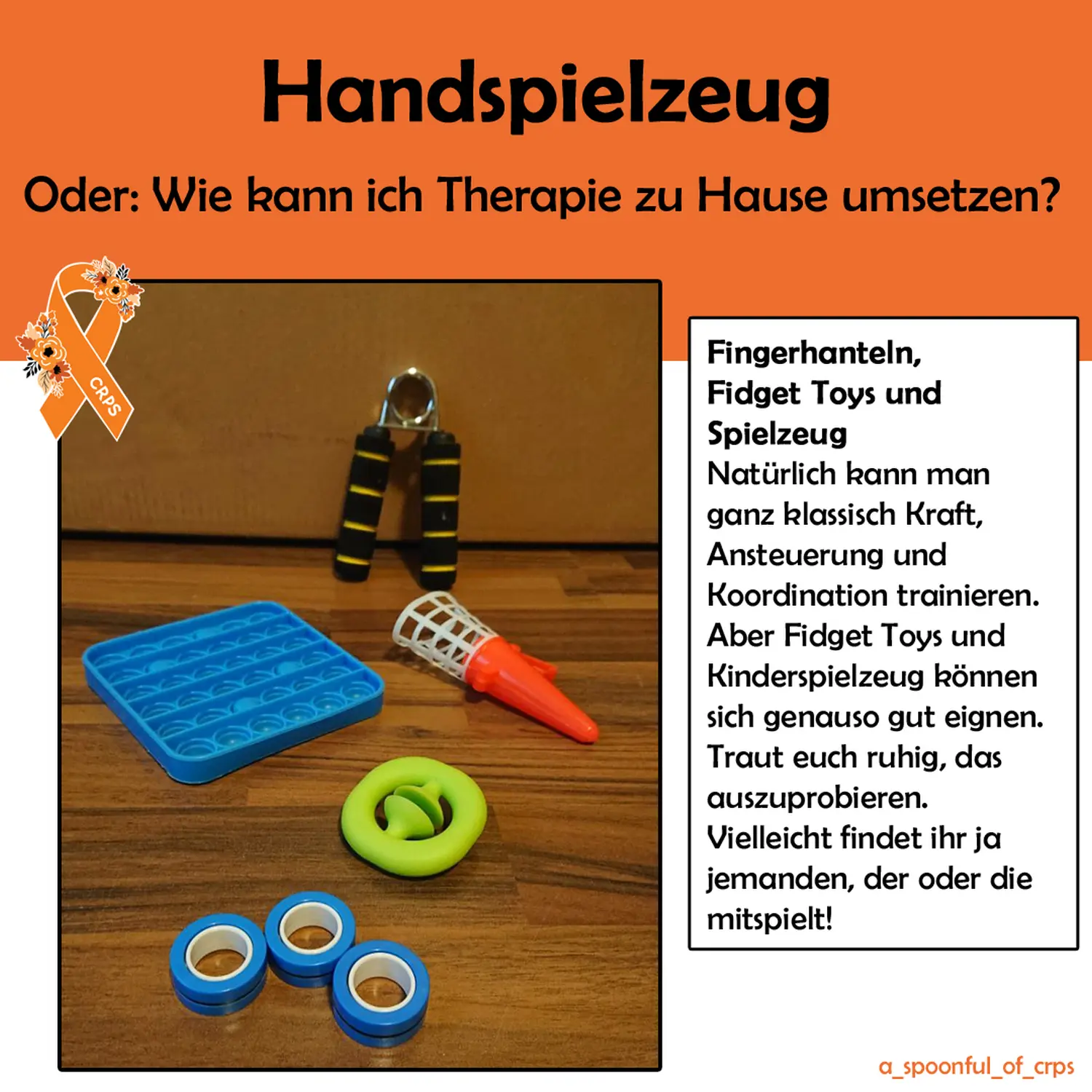 Handspielzeug von CRPS Bundesverband Deutschland e. V. CRPS Netzwerk gemeinsam stark e. V.